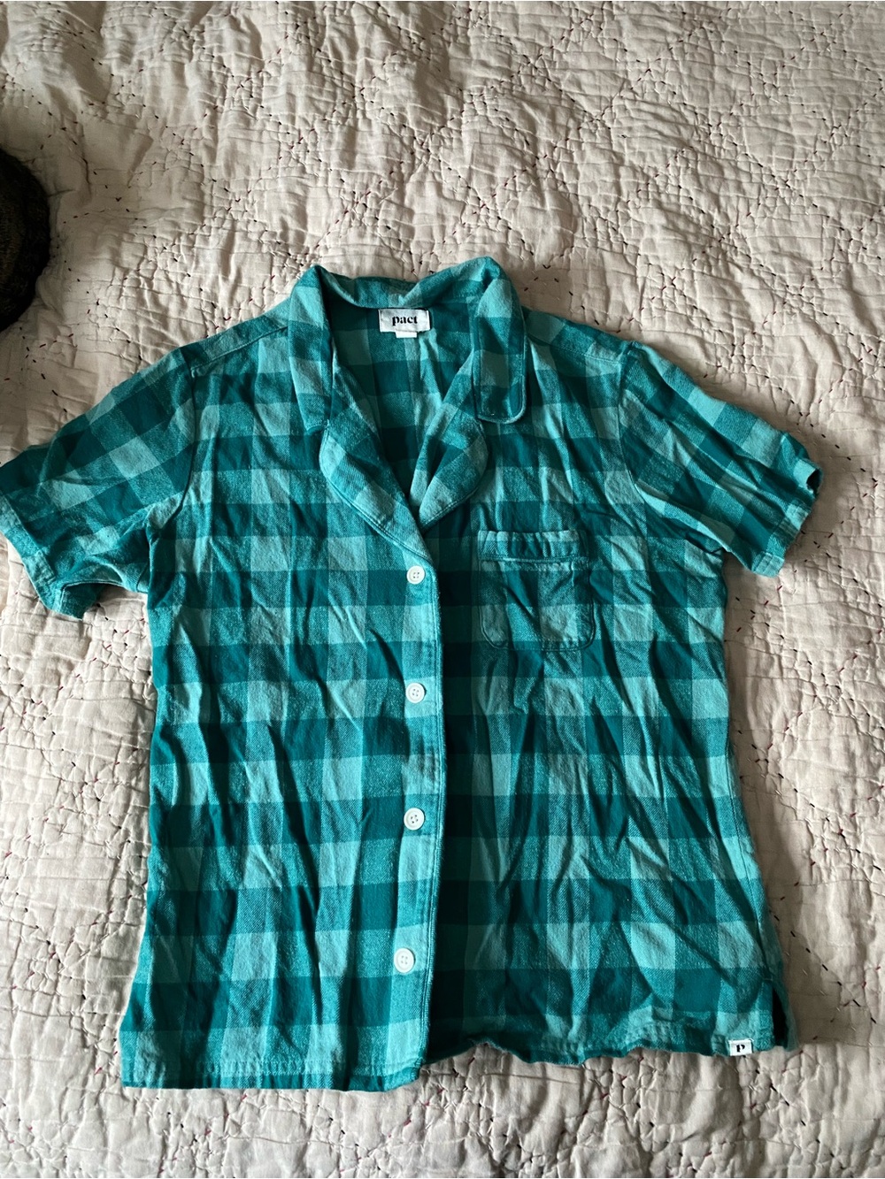 Pact Fireside Short Sleeve Flannel Shirt